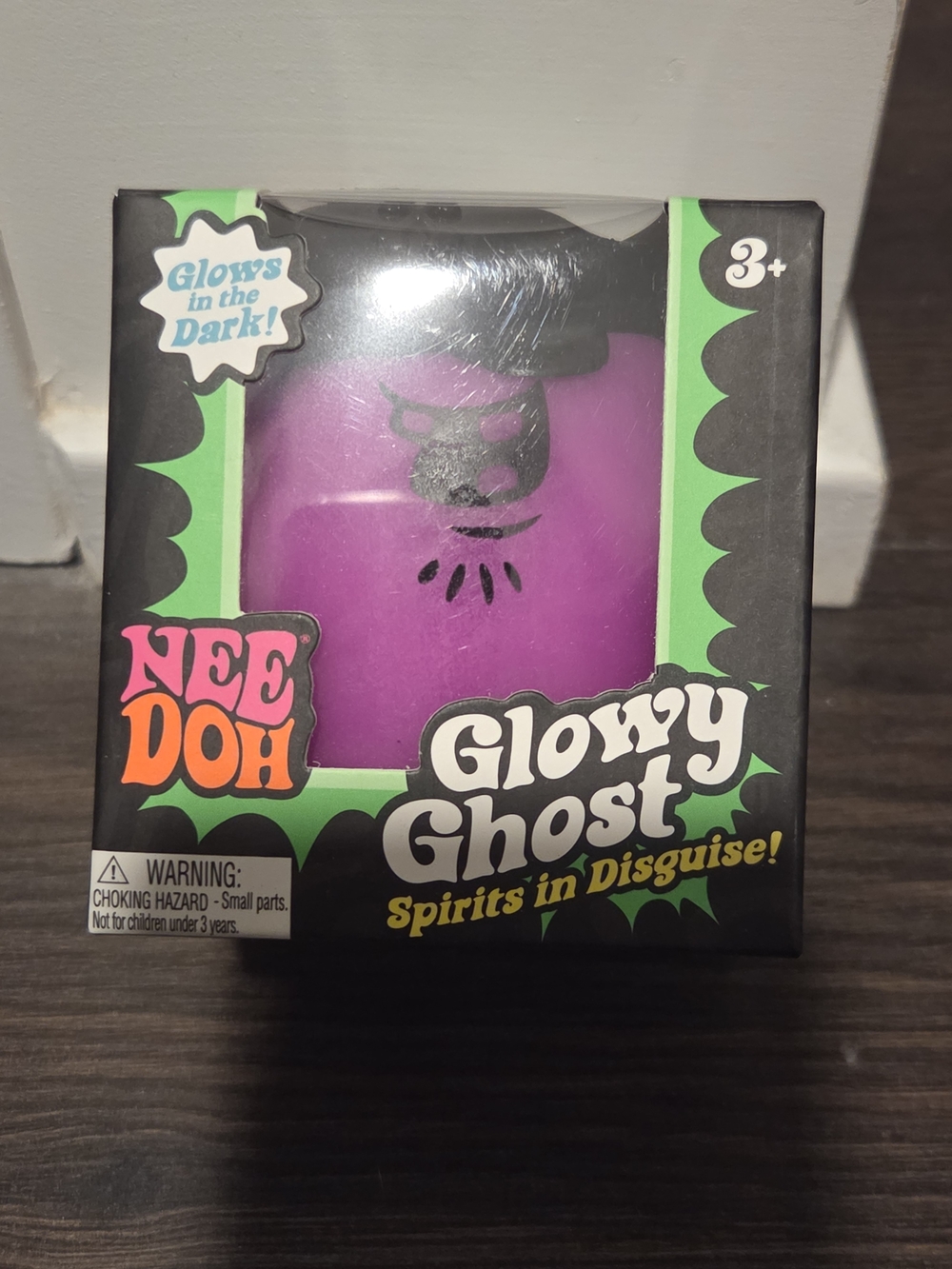 NeeDoh Glowy Ghost Glows in the Dark Purple Pirate Halloween Nee Doh Squish